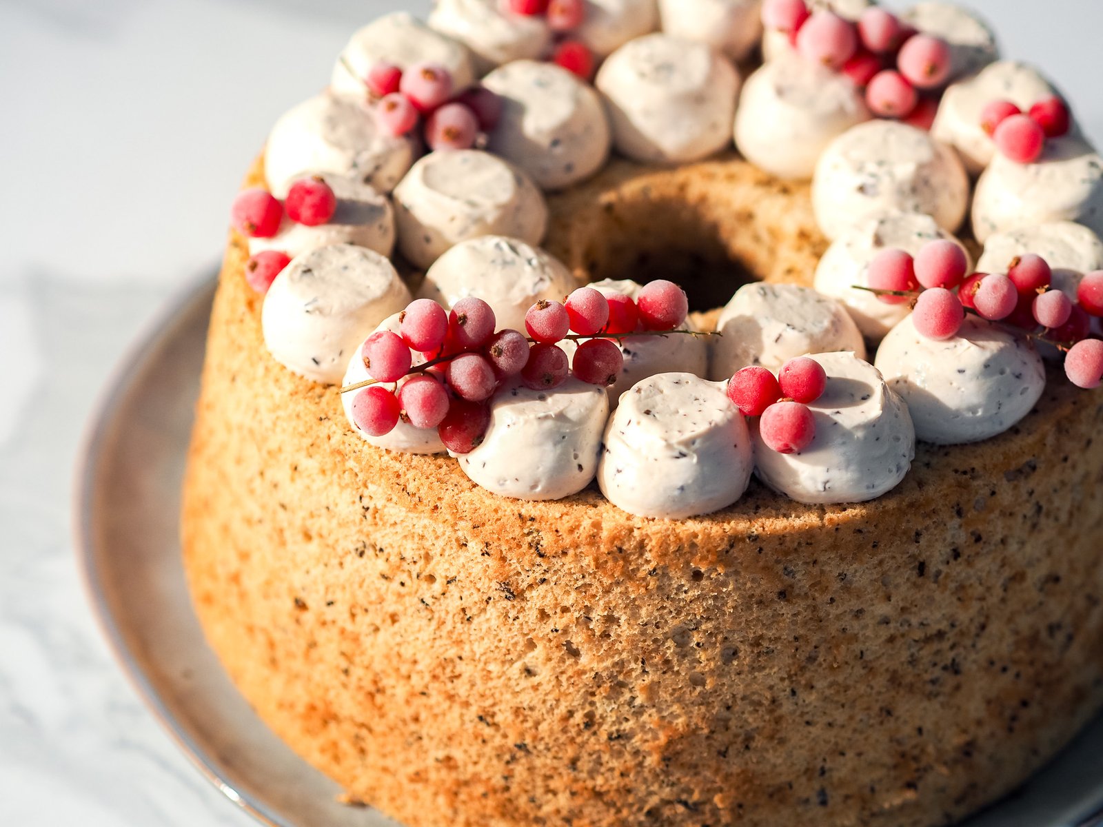 Vegan chiffon cake preparations