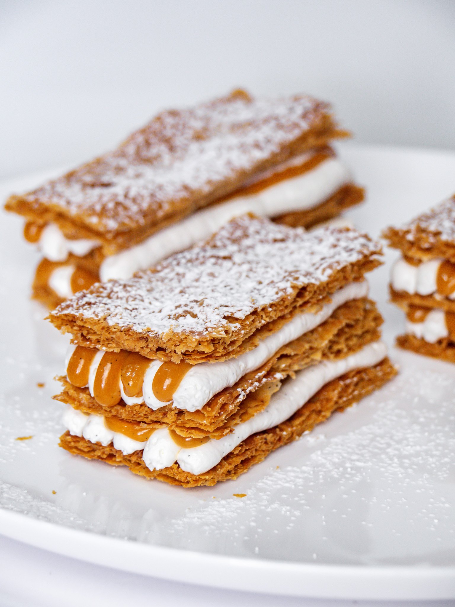 Vanilla Chantilly and Caramel Mille-Feuille