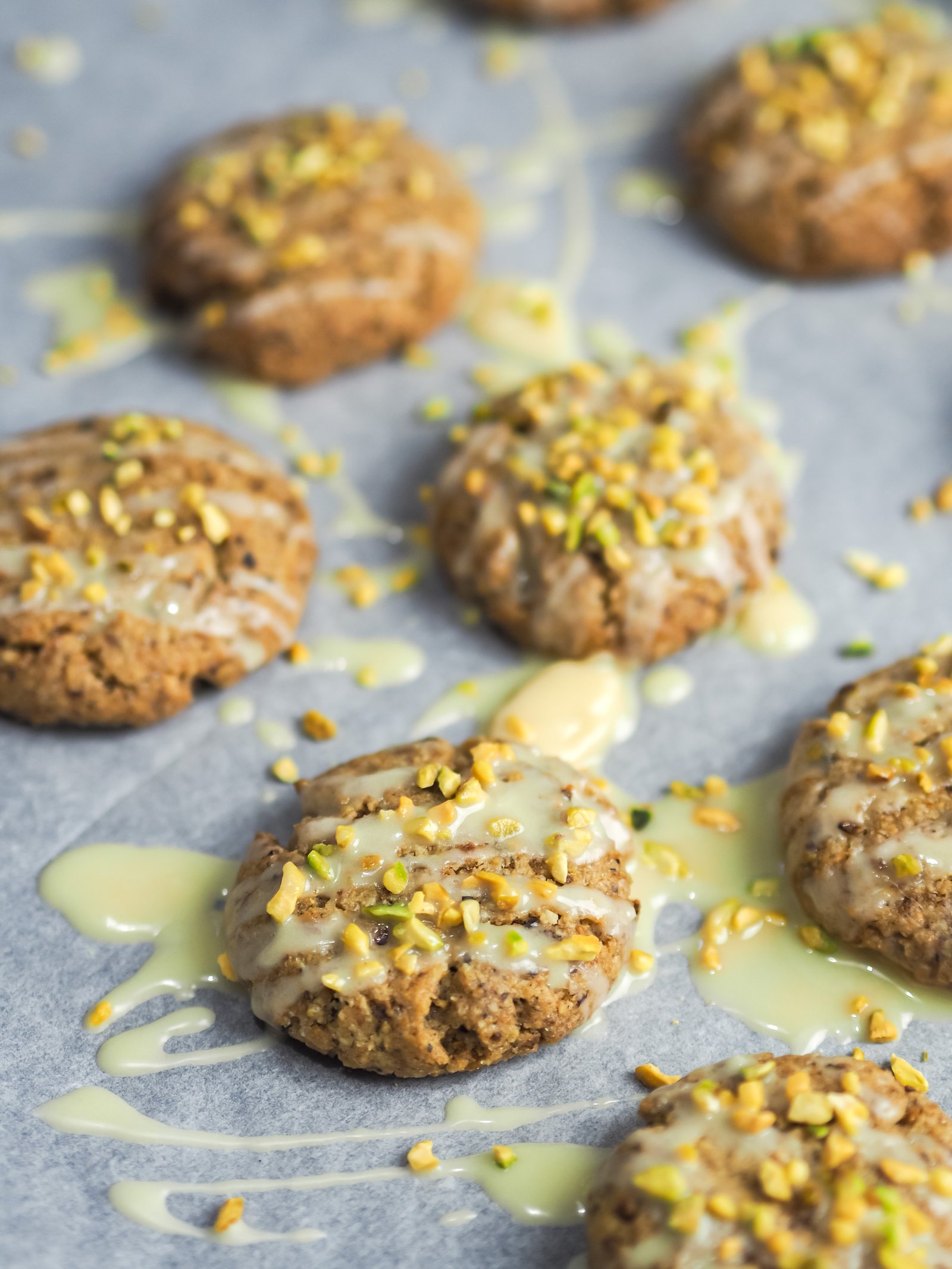 Pistachio and White Chocolate Cookies