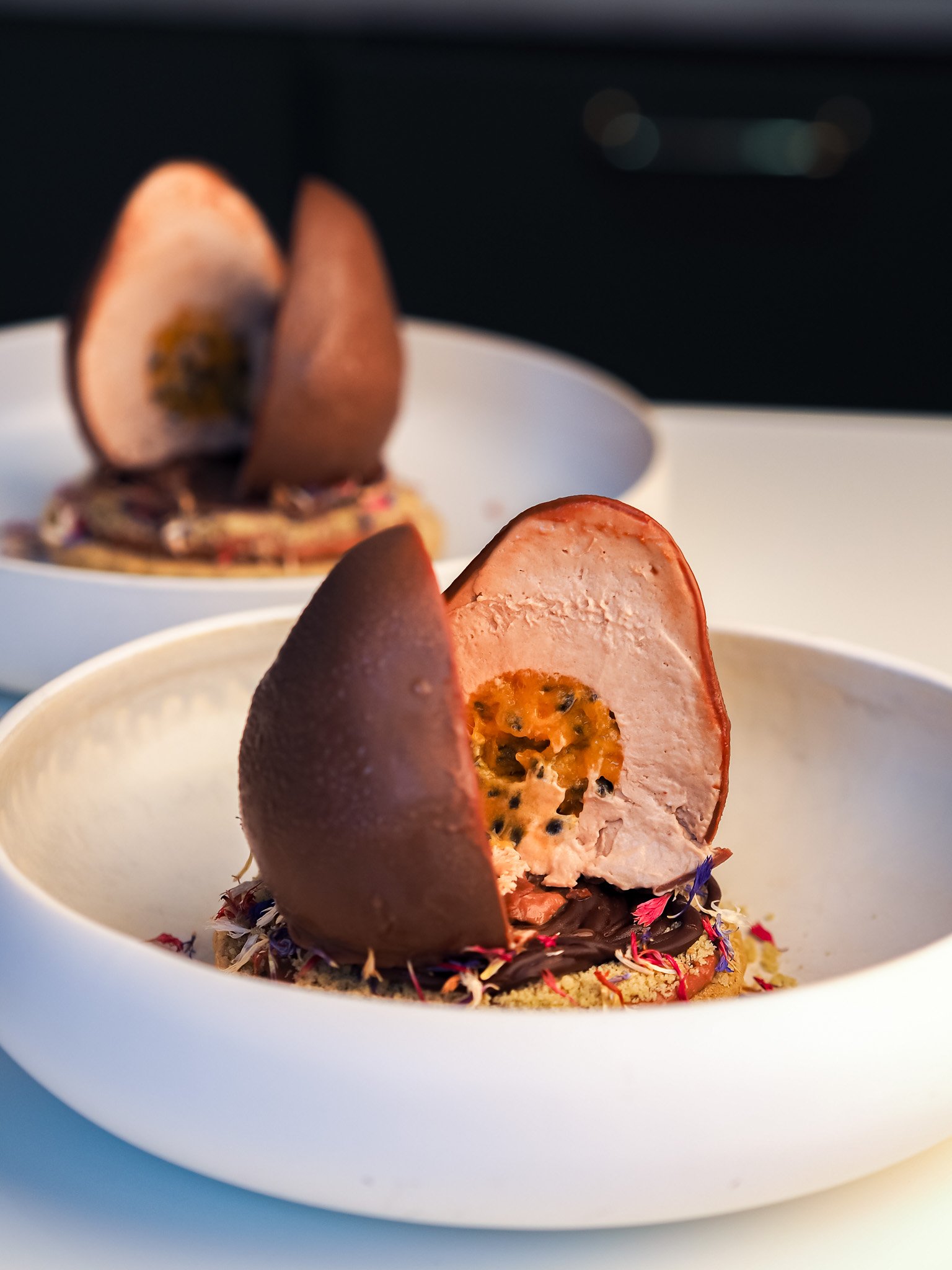 Milk Chocolate and Passion Fruit Easter Egg Dessert