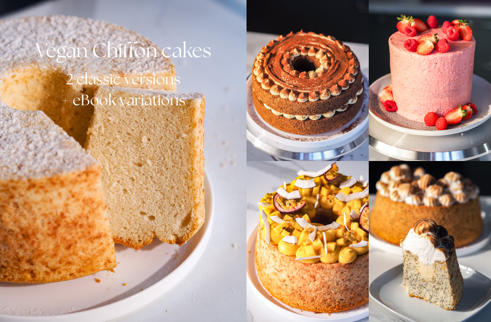 Vegan chiffon cakes
