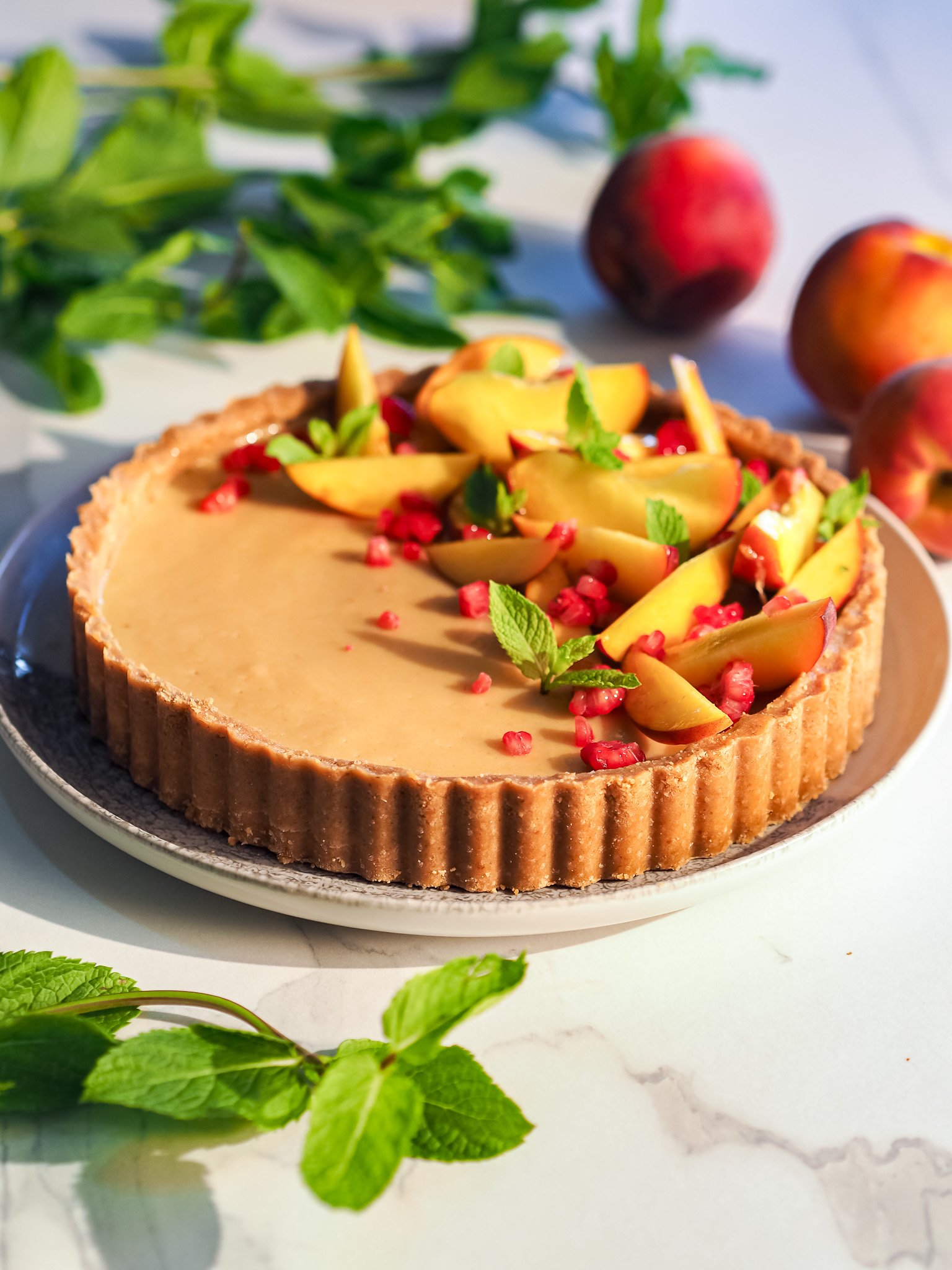 Peach tart